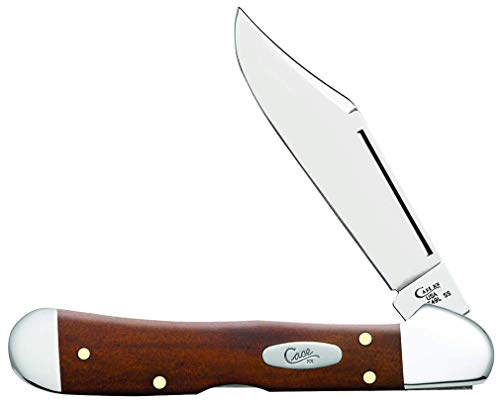 Case Mini Copperlock Pocket Knife Chestnut Smooth Bone 2.7-Inch Lockback