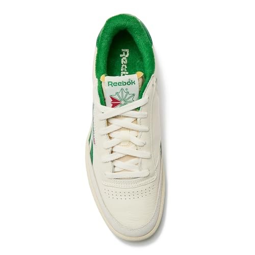 Reebok Mens Club C Revenge Vintage Sneakers - Chalk/White/Glen Green, Size 10