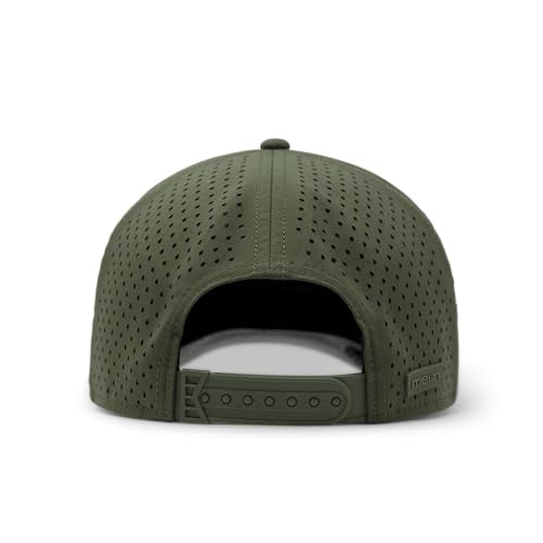 Small Khaki Hydro Performance Snapback Hat - Water & Sweat Resistant Men’s Cap
