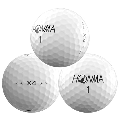 Honma X4 4-Layer Tour Golf Balls - White, 1 Dozen