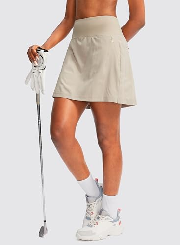 Women’s Golf Skorts with 3 Pockets - Medium Khaki