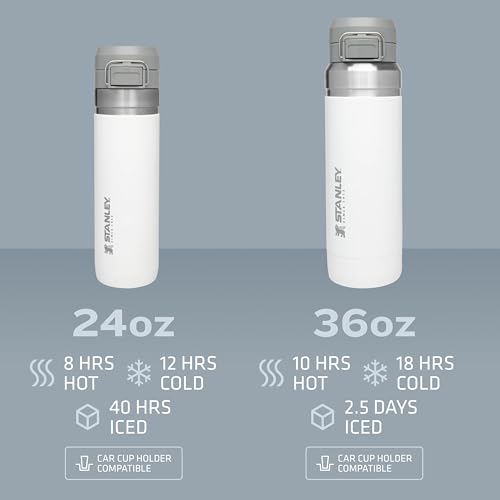 STANLEY Quick Flip GO Water Bottle 24 oz Black 2.0 Travel Thermos