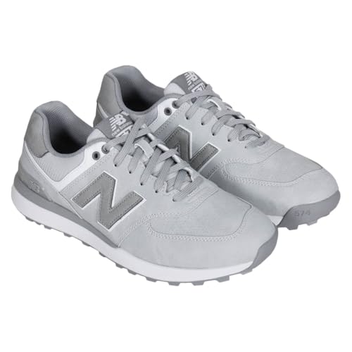 Men's Golf Shoes Waterproof All-Weather Athletic Footwear - Light Grey 13