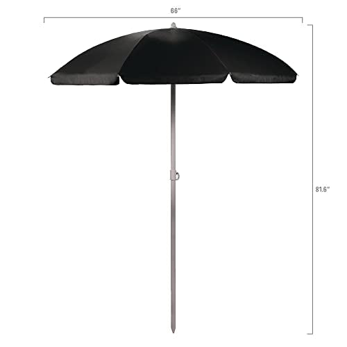 PICNIC TIME NCAA Georgia Bulldogs Outdoor Canopy Sunshade Beach Umbrella 5.5' - Small Patio Umbrella - Beach Chair Umbrella