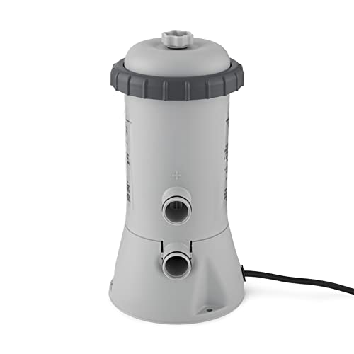 Intex Krystal Clear Cartridge Filter Pump 530 GPH for Above Ground Pools - Grey 530 GPH
