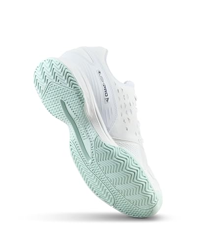 Kids Tennis Shoes - Lightweight Breathable Junior Athletic Sneakers White/Blue - Wilson Rush Pro Lite