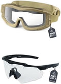 Skiennix Airsoft Goggles - Anti-Fog Shooting Glasses for Clear Vision | Durable & Comfortable