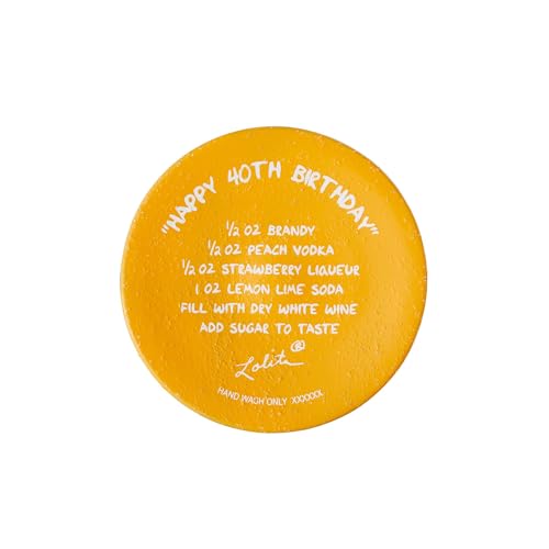 Happy 40th Birthday Hand-Painted Wine Glass 15.2oz - Multicolor Celebration