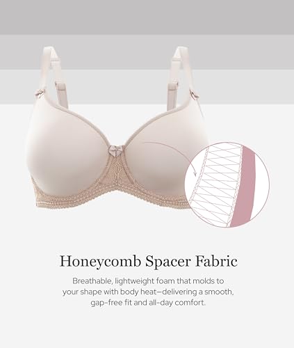 Panache Women's T-Shirt Bra with Racerback J-Hook - Champagne 34G