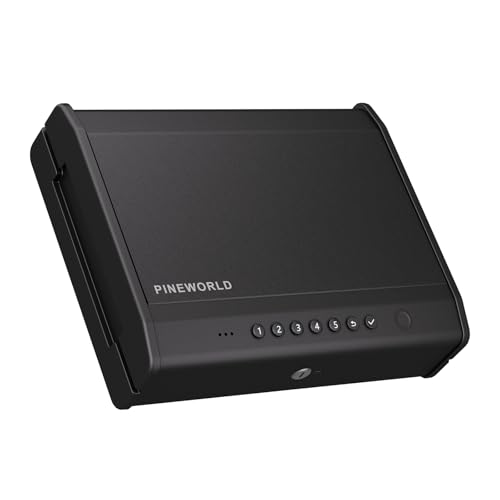 PINEWORLD Biometric Gun Safe 2-4 Guns with Raised Backlit Keypad - Variation 526.42 in³