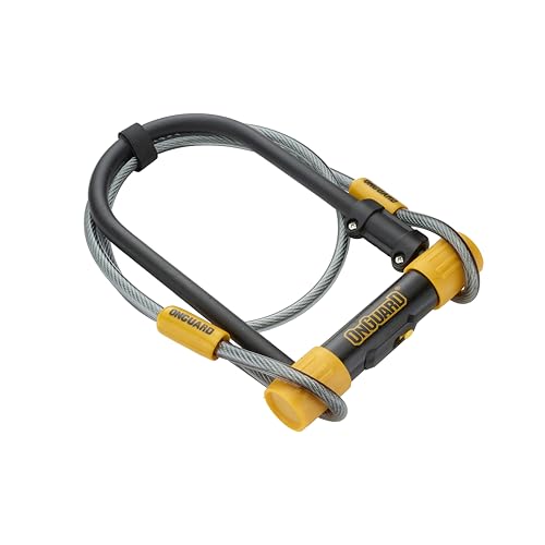 OnGuard Bulldog STD U-Lock with 4ft Cable - 13mm Hardened Steel, 115x230mm, Double Bolt Lock, Z-Cylinder, 5 Keys & Mount