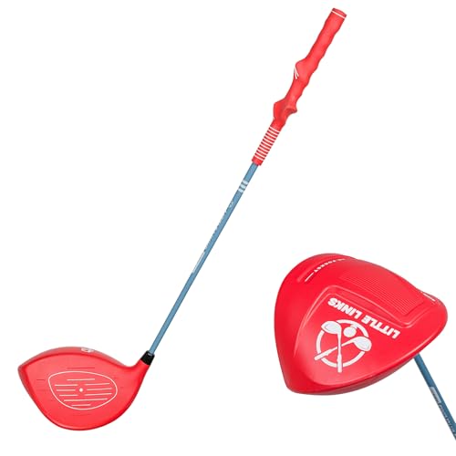 Kids Golf Driver - Oversized 1200cc Clubhead, Right Hand, Ages 2-6, Red Variation