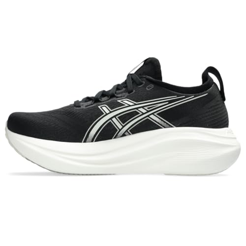 ASICS Women's Gel-Nimbus 27 Running Shoes - Black & Lake Grey, Size 8