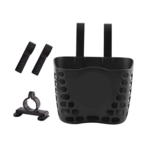 Kids Bike Basket Front Handlebar Storage for Boys Black - Easy Install