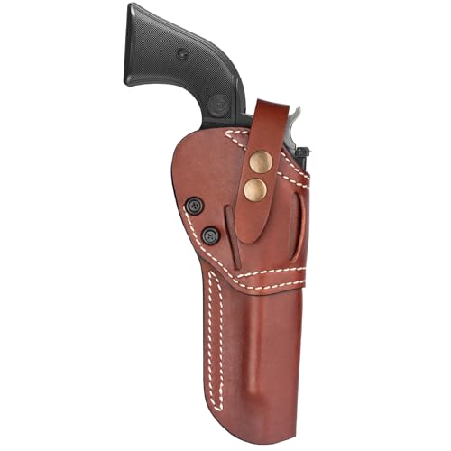 Premium Leather Revolver Holster for 5.5 Inch Single Six & Similar Pistols