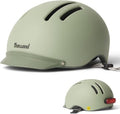 Thousand MIPS Adult Bike Helmet with LED Tail Light - Urban Cycling Safety, Medium, Desert Sage