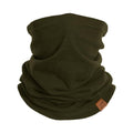 Green Merino Wool Neck Gaiter for Men & Women Winter Ski Face Mask Scarf