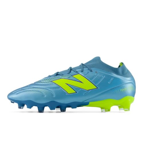 Unisex Soccer Cleats - Tekela V5 Low Laced FG Shoes - Metallic Blue & Green