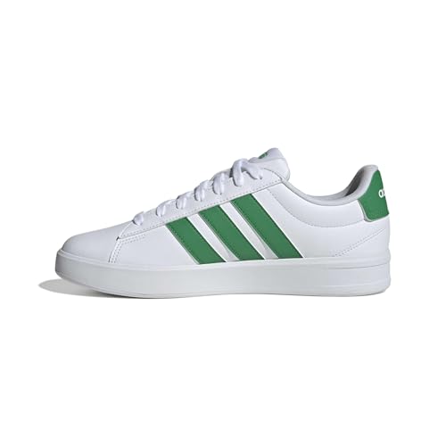 Adidas Men's Grand Court 3.0 Tennis Shoes White Green 10.5
