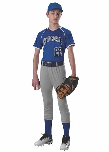 Youth Baseball Pants - Medium Black Pull-On Polyester Athletic Trousers