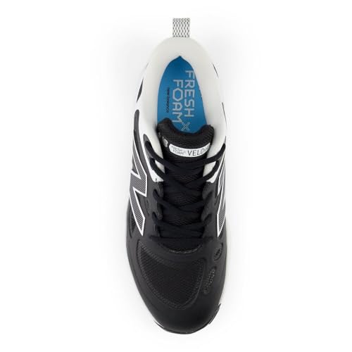 New Balance Women's Fresh Foam Velo V4 Softball Cleats - Black/White 8