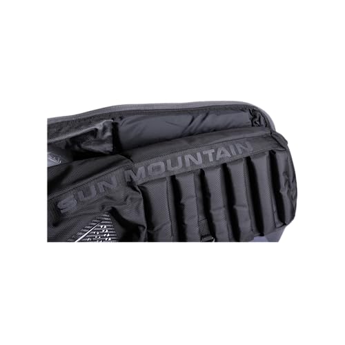 Sun Mountain Kube Golf Travel Bag - Black, 2-Wheel Rolling Compact Case