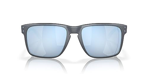 Men's Square Sunglasses with Polarized Lenses - XL Fit, Blue Steel, 59mm