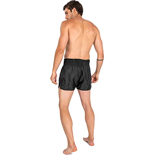 Unisex Muay Thai Shorts for Adults Small Black - Venum Classic