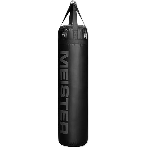 Black 100lb Heavy Bag for Boxing MMA Muay Thai - Meister