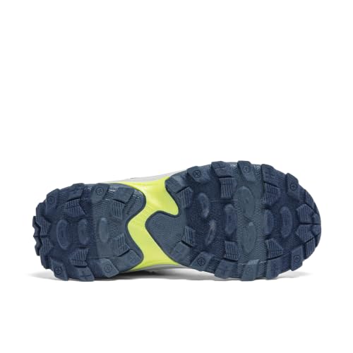 Kids Waterproof Hiking Sneakers - Merrell Moab Speed 2 Mid A/C Navy Hi Viz, Wide 7