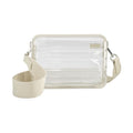 Salt White Away Stadium Bag - Clear Crossbody Purse, Stadium-Approved