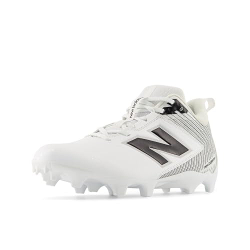 New Balance Mens Rush V5 Mid Sneakers White Black Red, Size 7