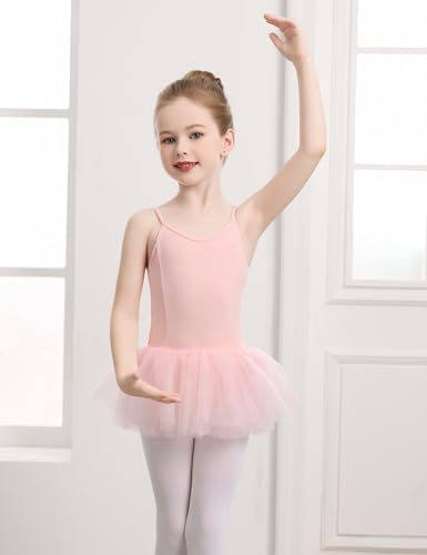 Toddler Girls Ballet Tutu Dress Skirted Leotard - 3T Ballet Pink Camisole Variation