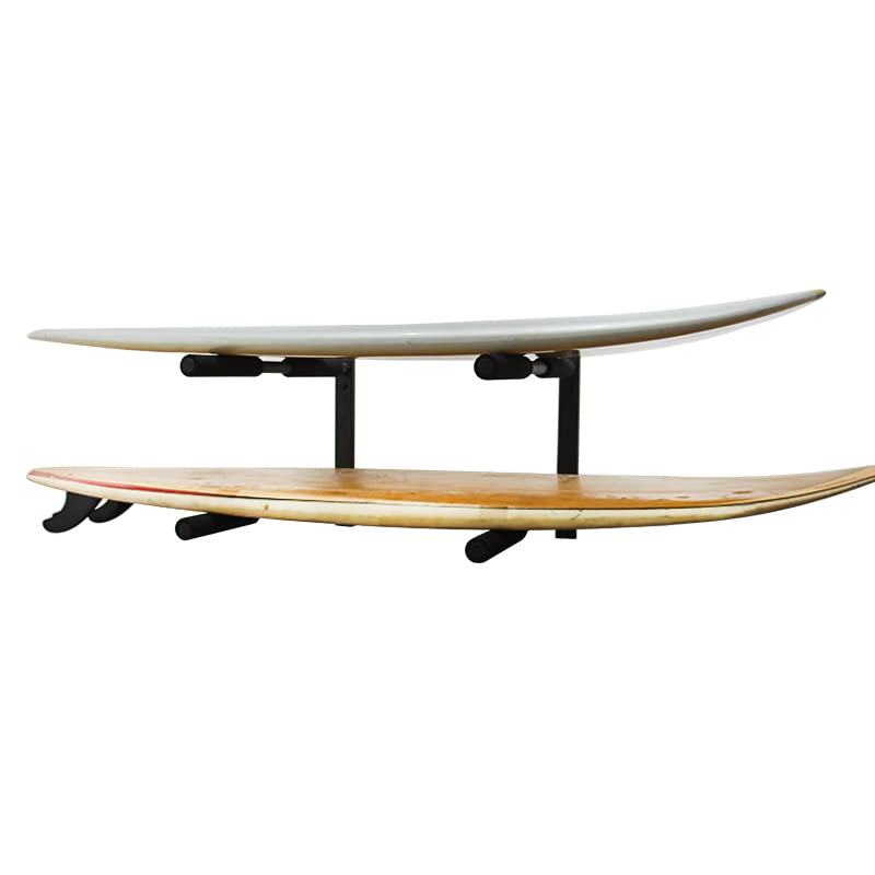 Heavy Duty Wall Mount Surfboard & Paddle Board Rack - Holds 2 Boards