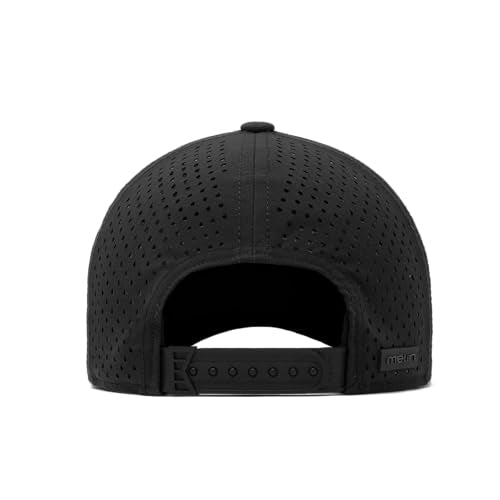 Melin A-Game Hydro Icon Performance Snapback Hat Medium-Large Black Water-Repellent