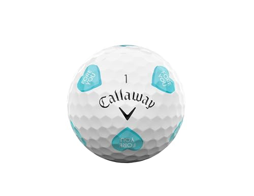 Callaway Chrome Soft 2026 Golf Balls - Truvis Hearts, One Dozen, Tour Performance