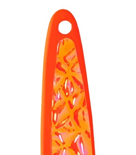 Bay de Noc 1-Inch Swedish Pimple Ice Fishing Lure - Crushed Ice/Orange Ice 1/10 Ounce