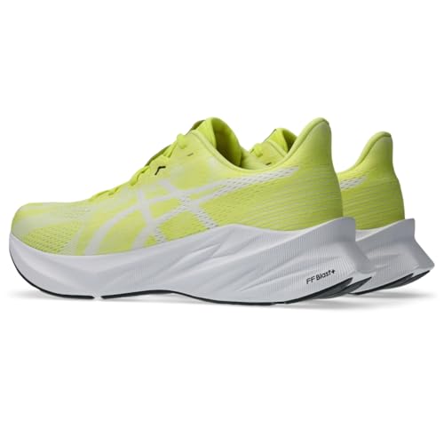 ASICS Men's DYNABLAST 5 Running Shoes Citron White 14 - Breathable, Cushioned Athletic Sneakers