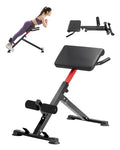 Adjustable Foldable Roman Chair Hyperextension Bench for Back Glutes Hamstring Workout
