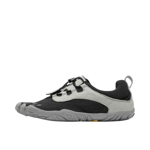 Vibram Women's FiveFingers V-Run Retro Barefoot Road Running Shoe Black/Grey 7-7.5