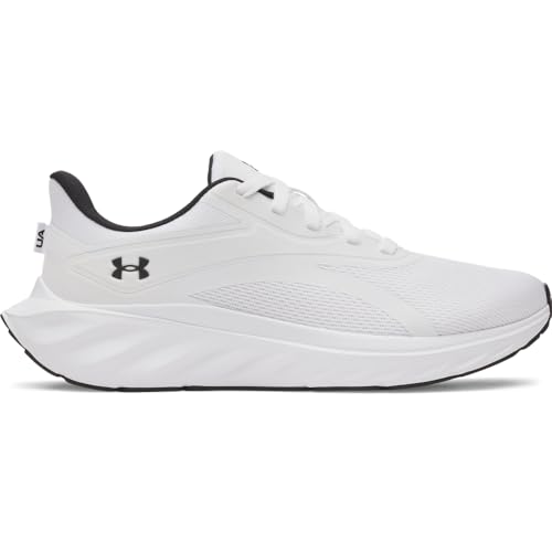 Under Armour Men's Charged Plus Ascend Running Shoes - White/White/Black, Size 11