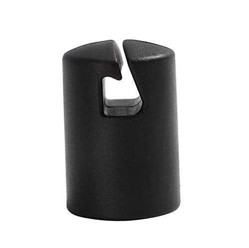 Trampoline Enclosure Pole Cap Set for 32mm Steel Poles - Black, 6 Pieces