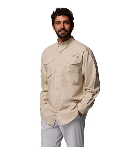 Men's PFG Bonehead Short Sleeve Shirt Large Fossil