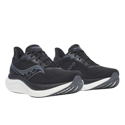 Saucony Triumph 23 Running Shoes Men 10.5 Black White Neutral Cushioning