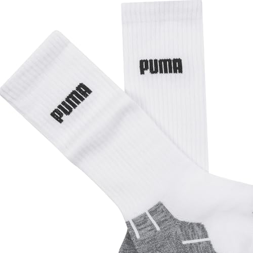 Men's Crew Socks 6-Pack - White Black Grey - Size 10-13