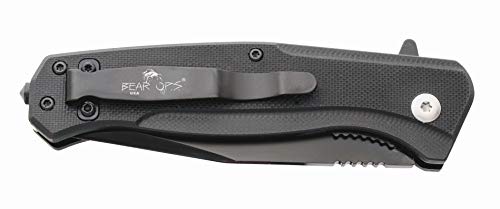 Bear Swipe® V Rescue Folding Pocket Knife with Sandvik Steel Blade