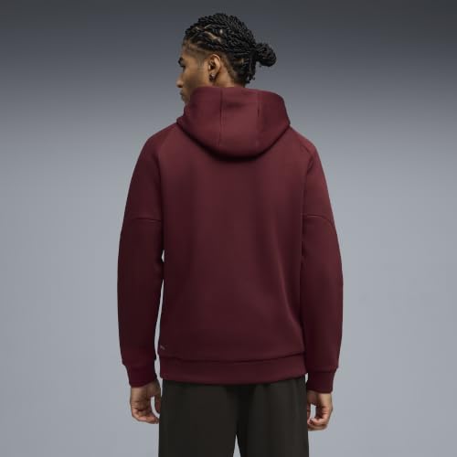 Men's Full Zip Hoodie - Portugal Travel Range, Ruby Shimmer Ocean Tropic, Large