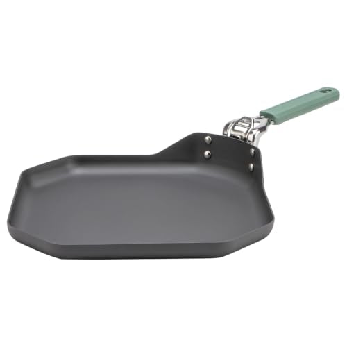 Gerber ComplEAT Camping Griddle - Portable Nonstick Square Cookware with Detachable Handle