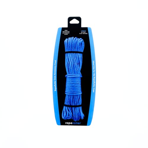 60 ft Reflective Paracord Rope with 115 lb Tensile Strength for Camping & Outdoor Use