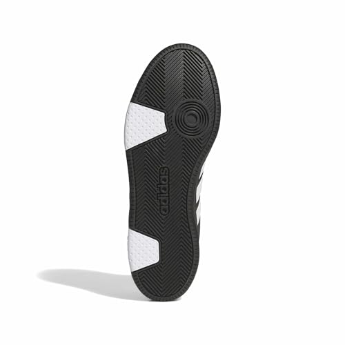 adidas Men’s Hoops Mid Classic Sneakers Shoes - Black, 11 Men / 12 Women, Black/White/Orbit Grey